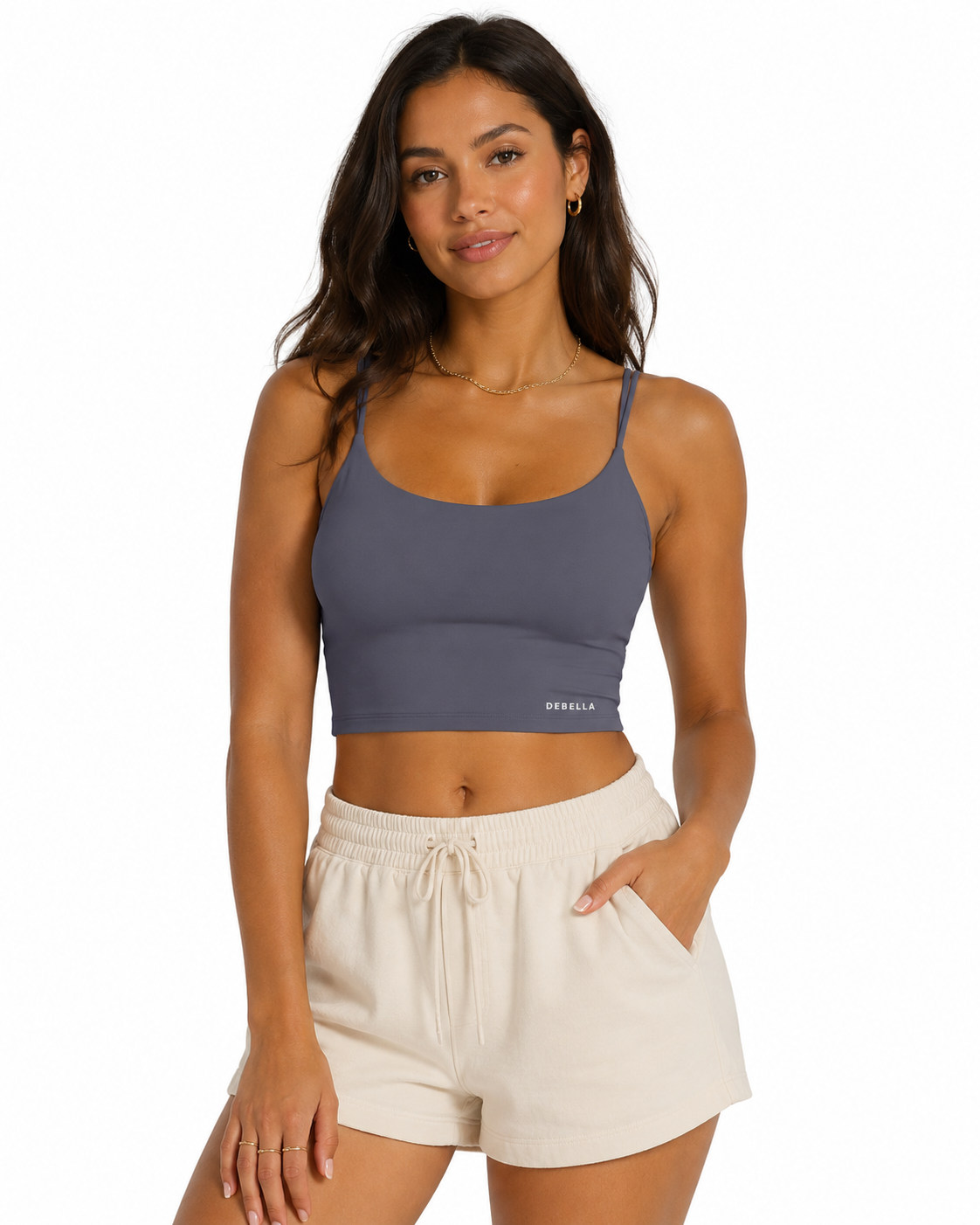 Luxe Crop Sports Bra